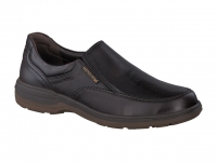 chaussure mephisto mocassins davy cuir lisse brun foncé